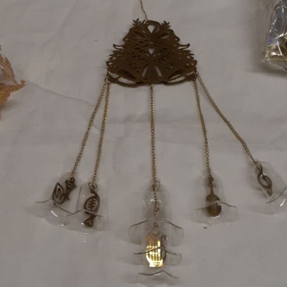 3 pc bundle of brass filligree Ornaments. - Picture 4 of 14